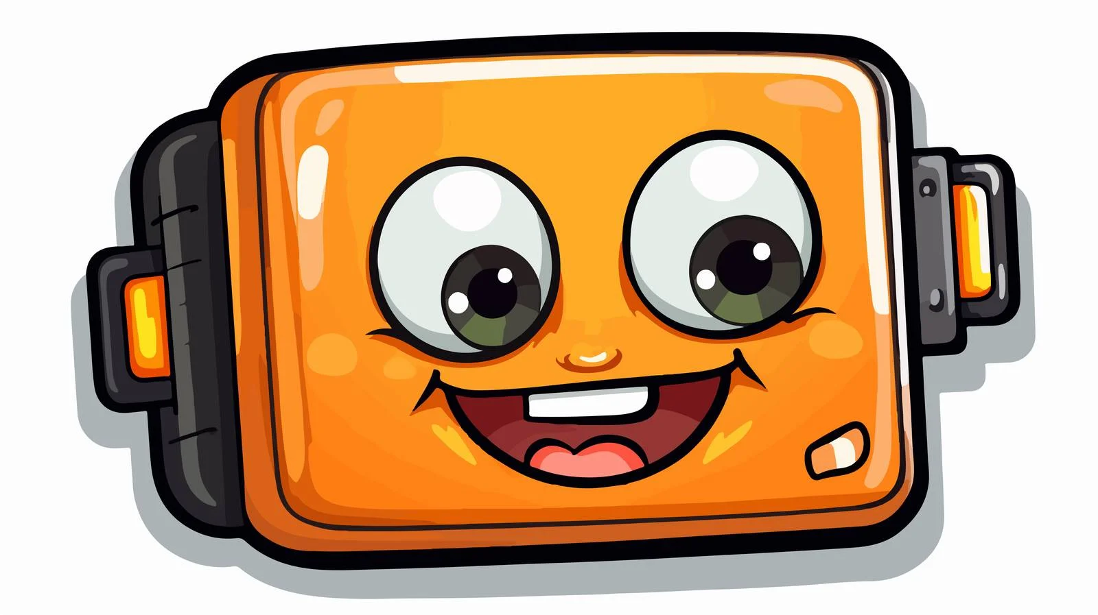Cute Cartoon Battery Sticker — free download from Dotvec