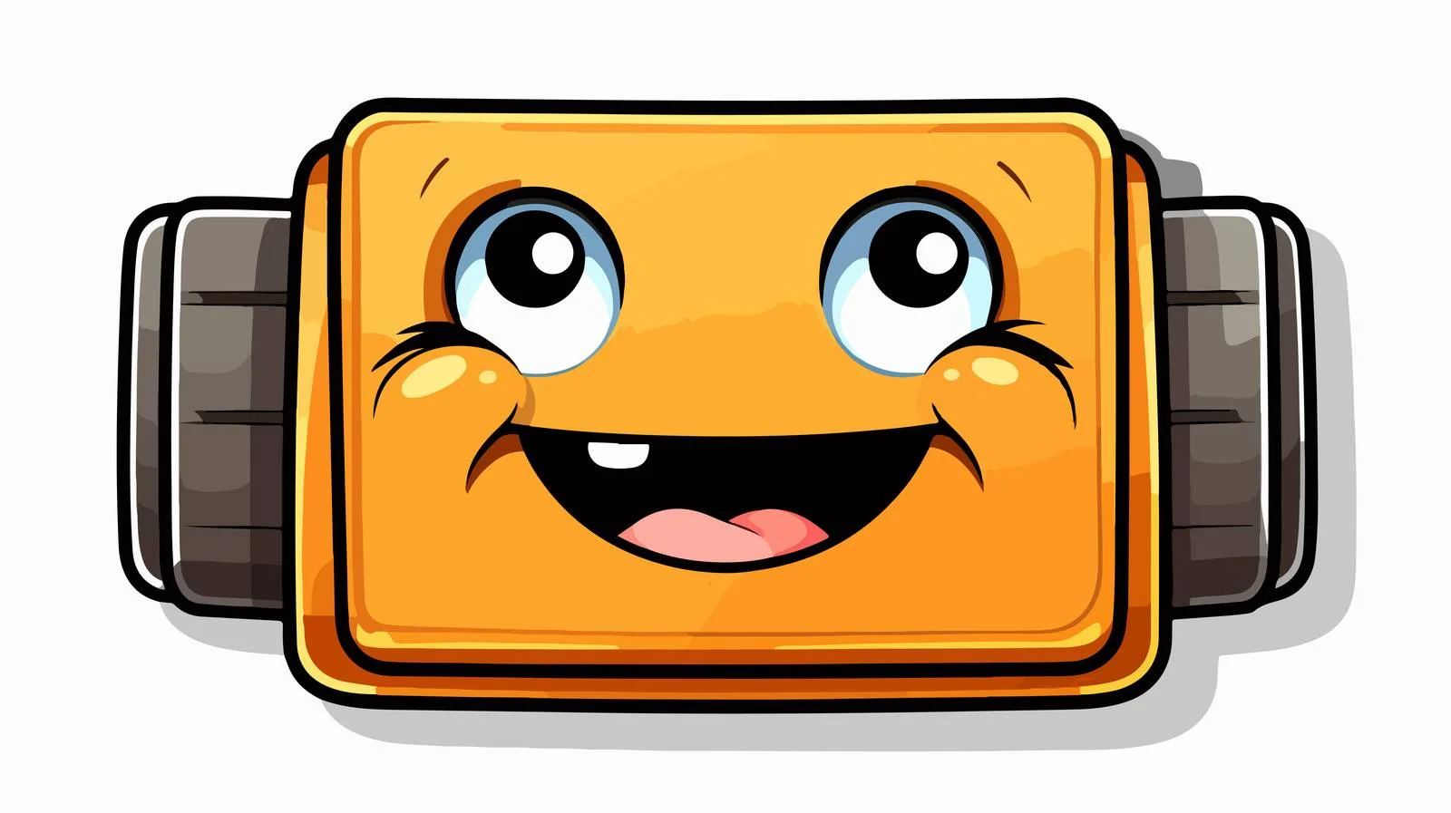 Cute Cartoon Battery Sticker — free download from Dotvec