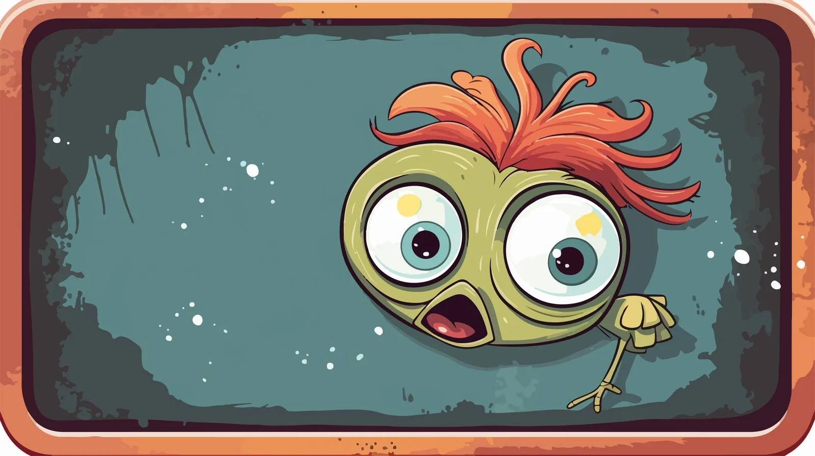 Cute Cartoon Chalkboard Sticker — free download from Dotvec