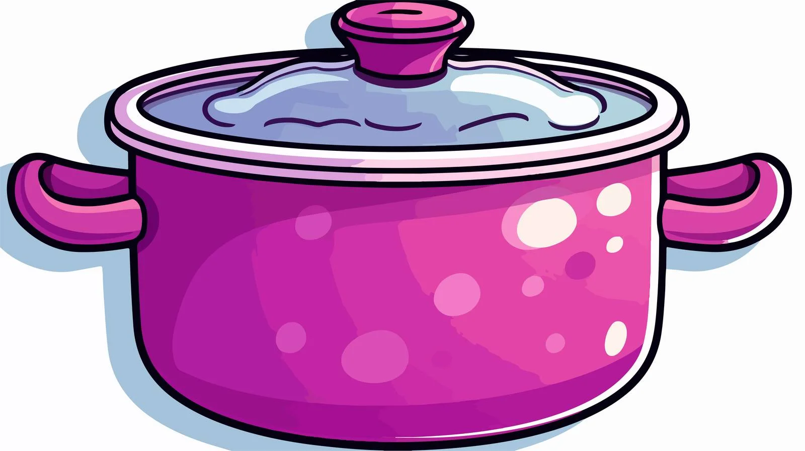 Cartoon Cooking Pot Sticker — free download from Dotvec