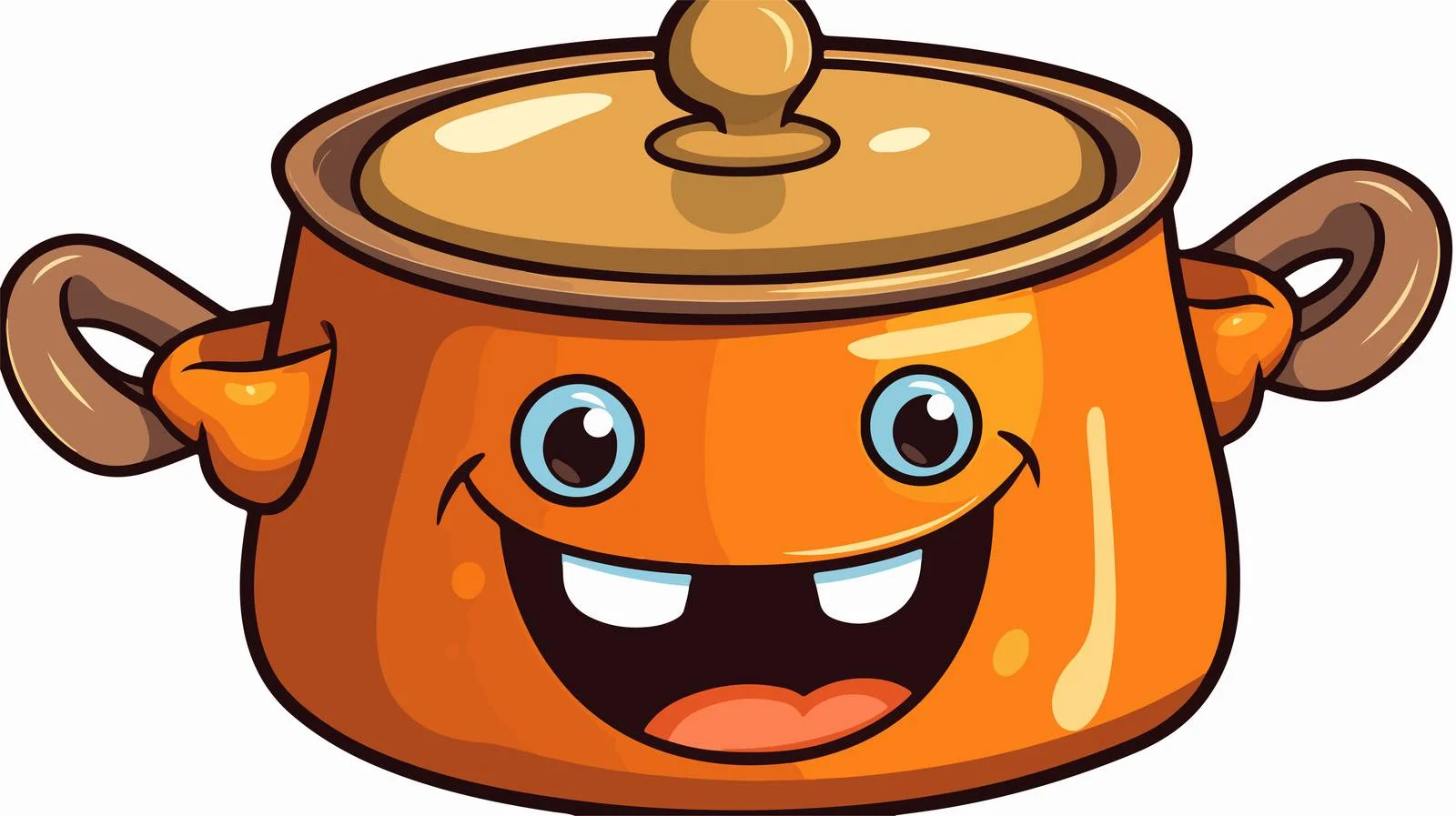 Whimsical Cooking Pot Sticker — free download from Dotvec