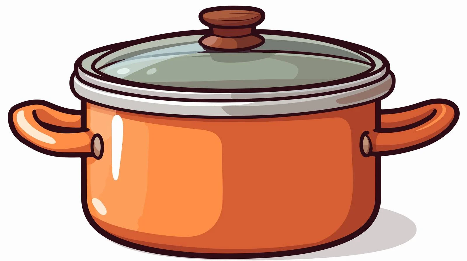 Cartoon Cooking Pot Sticker — free download from Dotvec