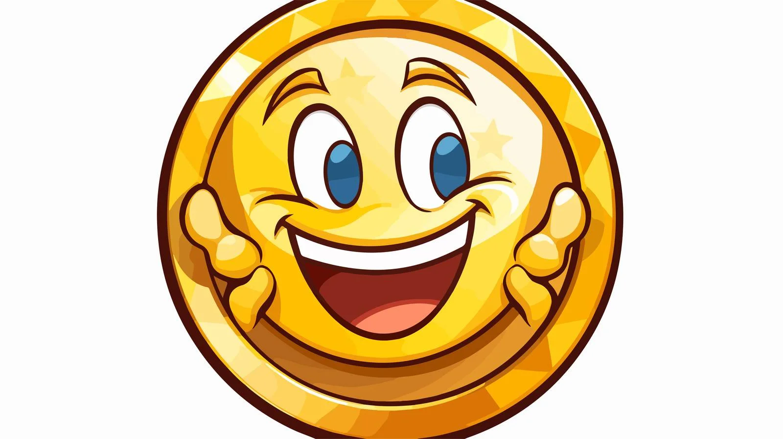 Vintage Cartoon Gold Medal Sticker — free download from Dotvec