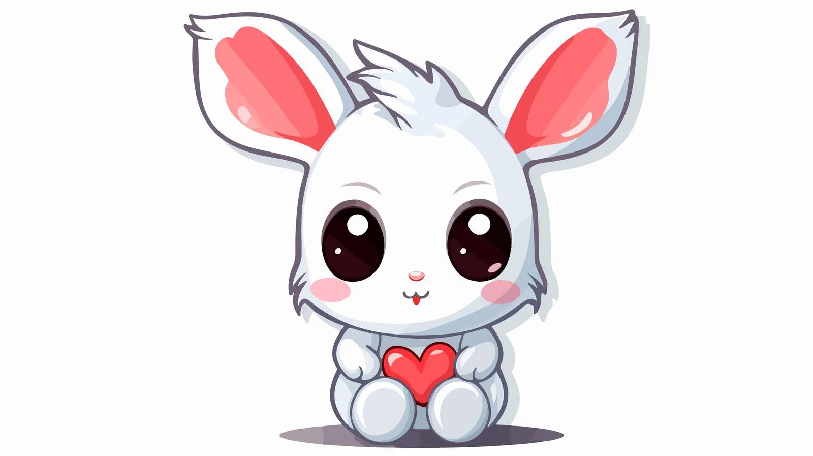 Distressed Cartoon Rabbit Sticker — free download from Dotvec