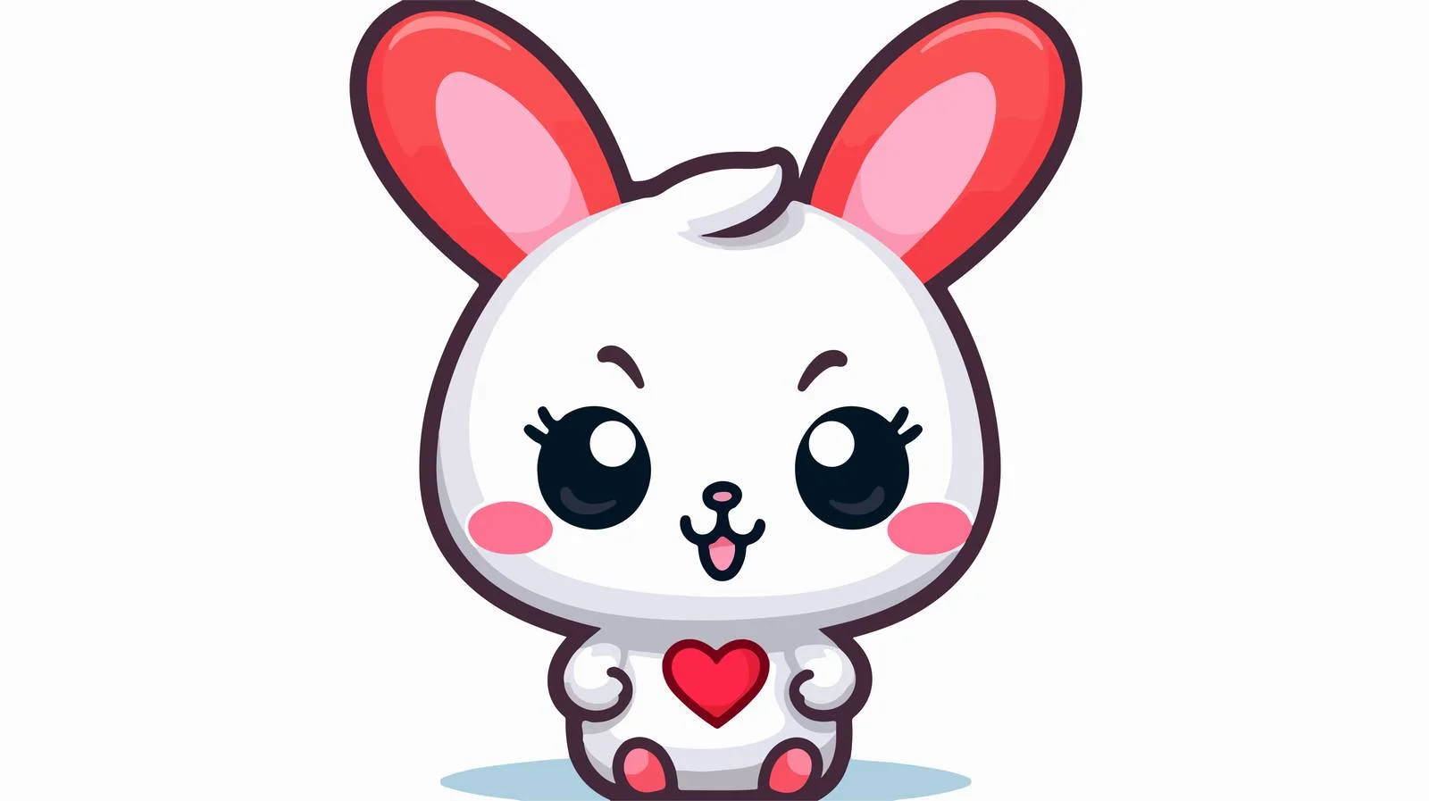 Distressed Cartoon Rabbit Sticker — free download from Dotvec