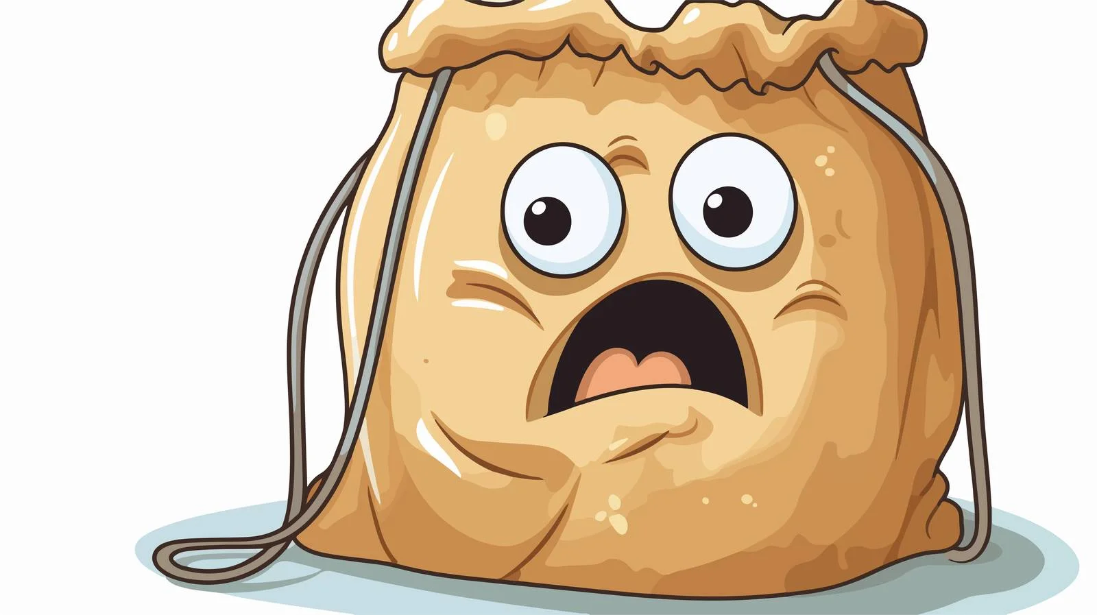 Cute Cartoon Sack Sticker Design — free download from Dotvec