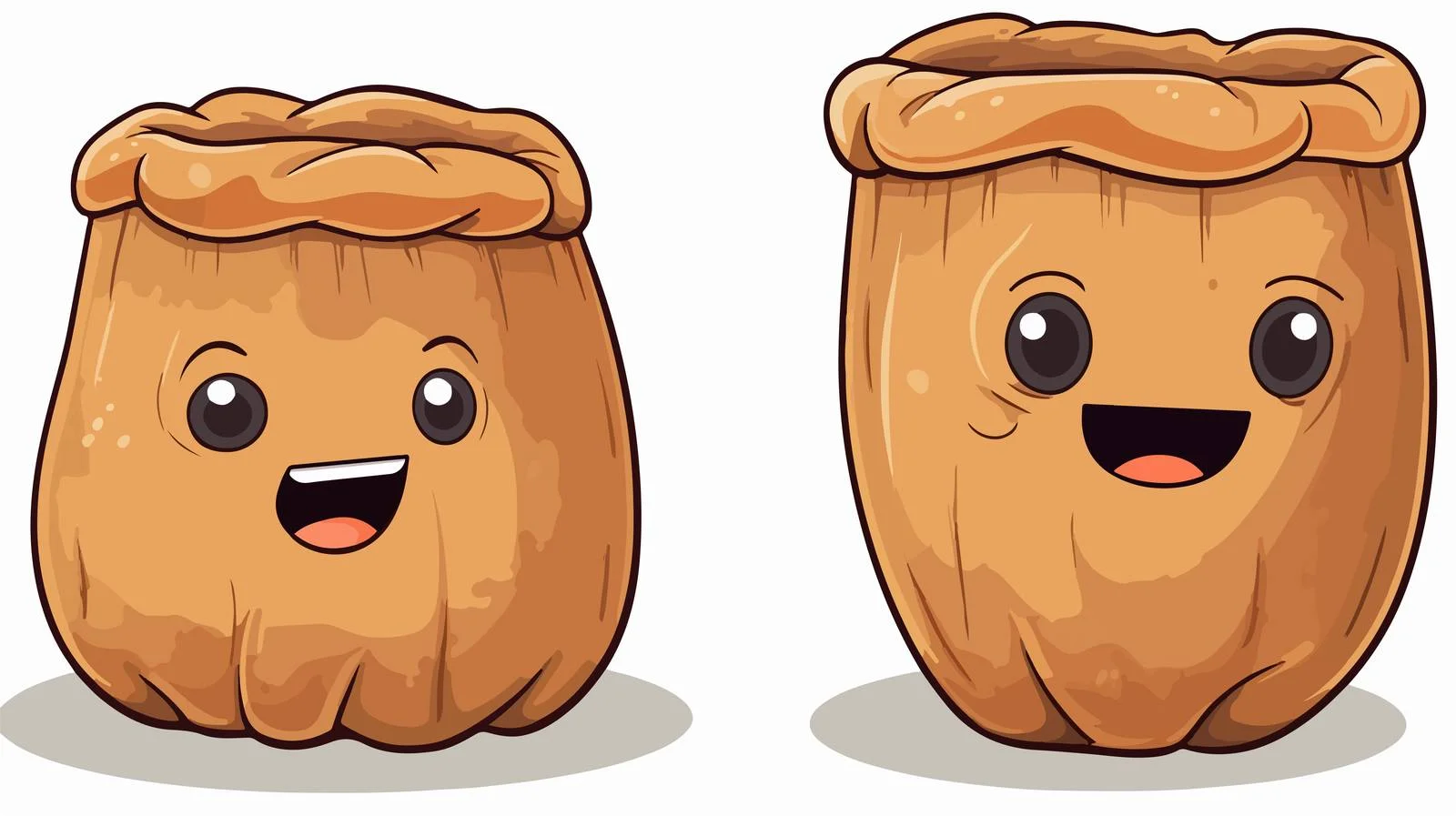 Distressed Cartoon Sack Sticker — free download from Dotvec