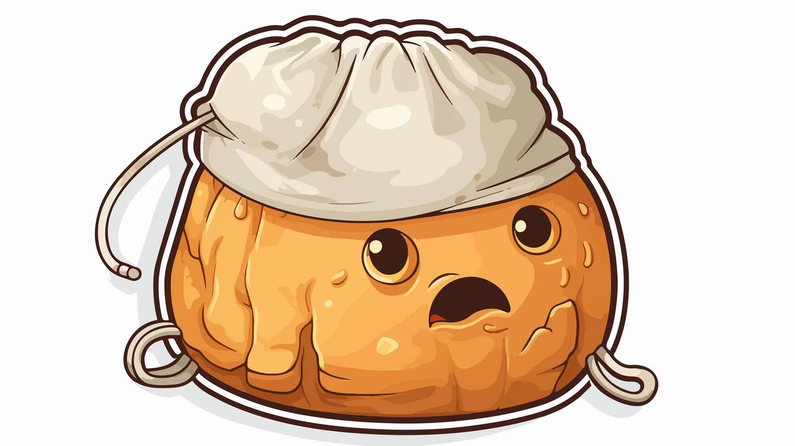 Cute Cartoon Sack Sticker — free download from Dotvec