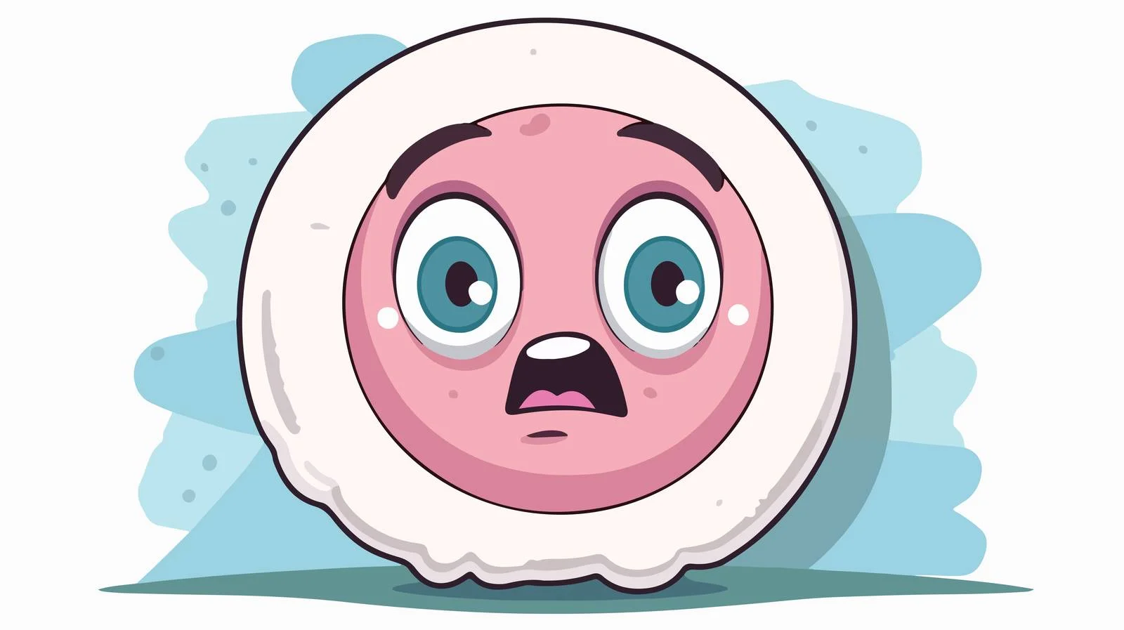 Cute Cartoon Test Paper Sticker — free download from Dotvec