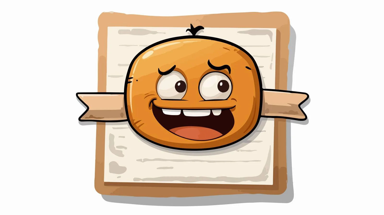Adorable Cartoon Test Paper Sticker — free download from Dotvec