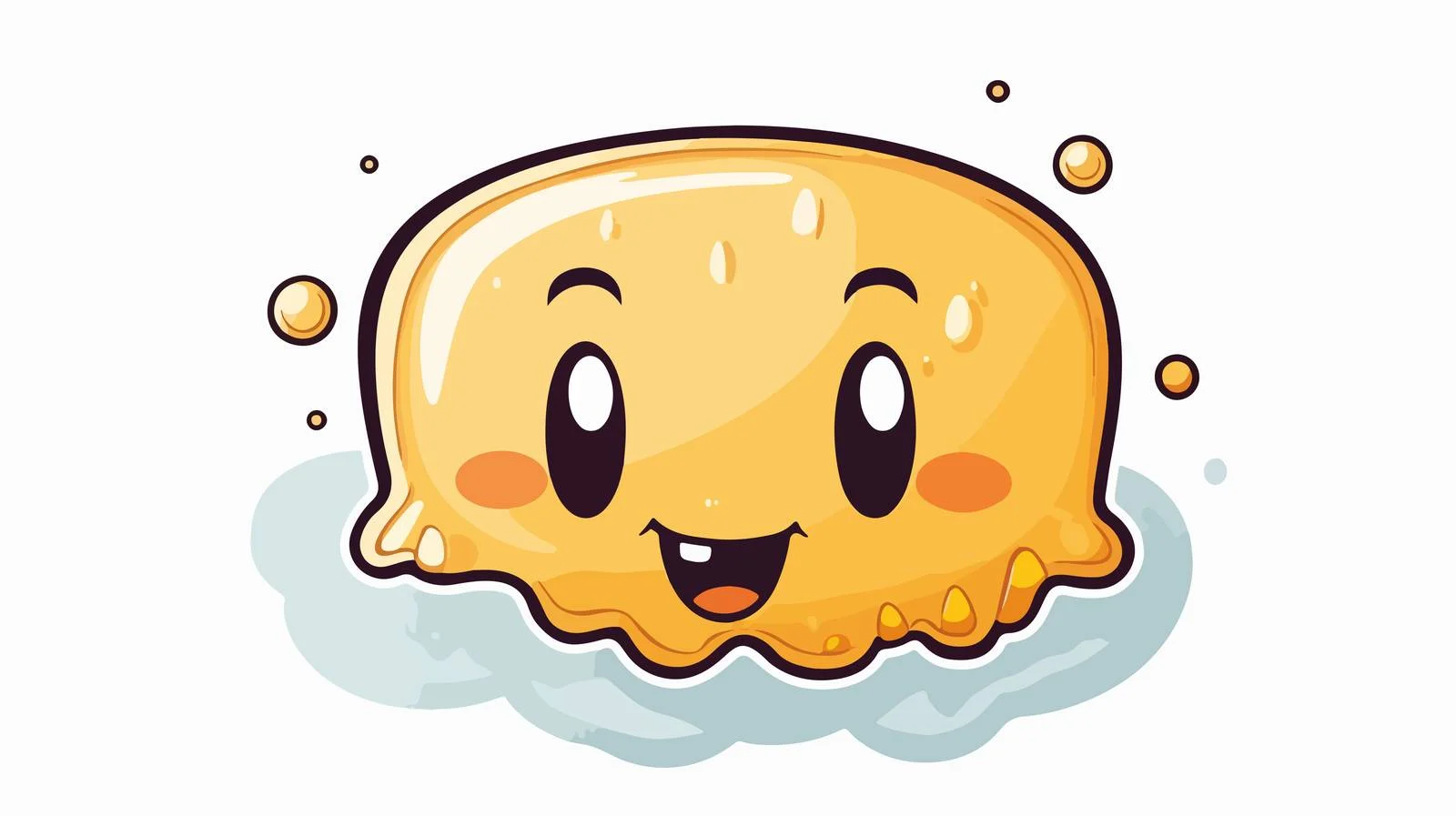 Distressed Cute Cartoon Test Paper Sticker — free download from Dotvec