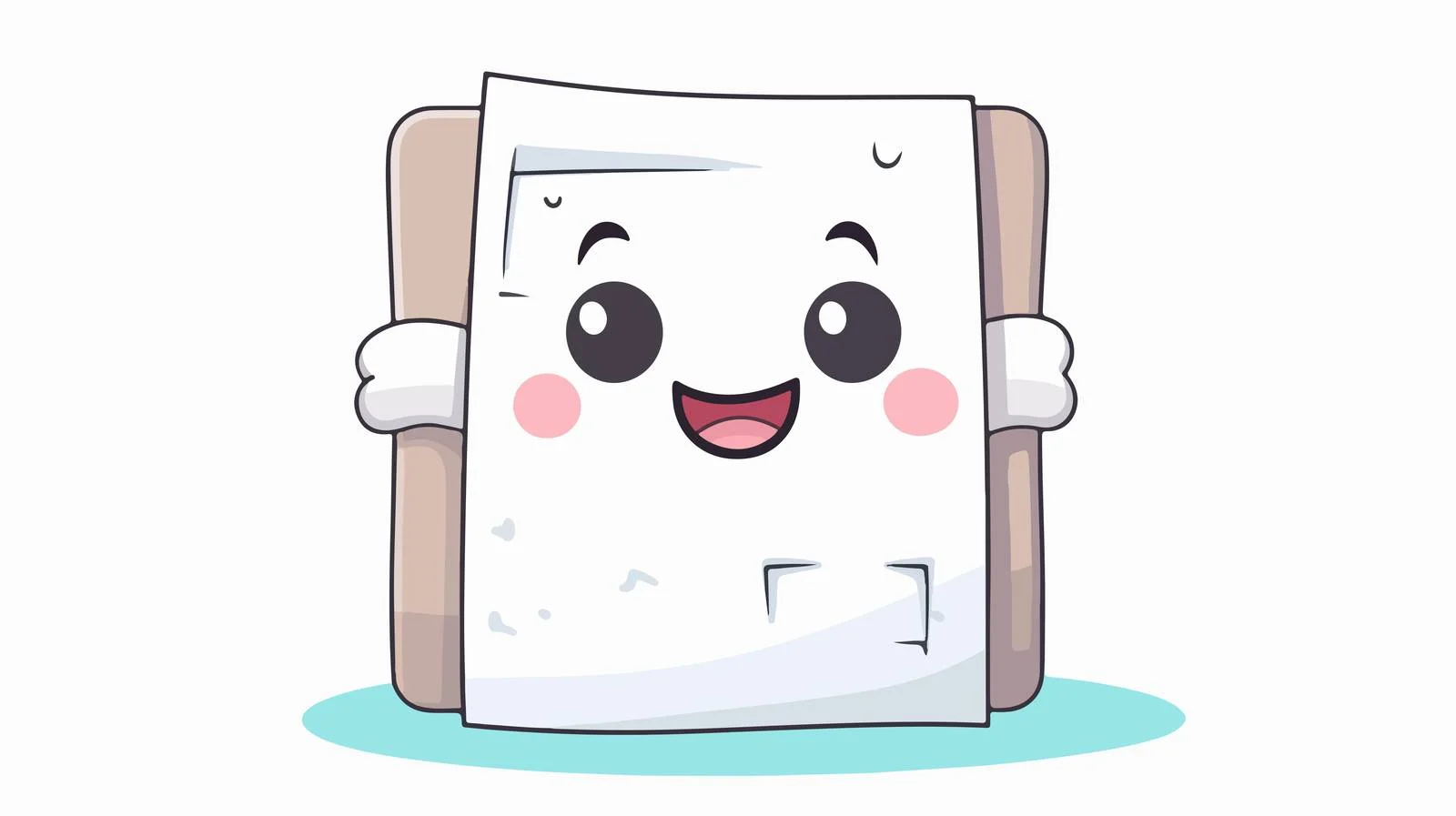 Distressed Cartoon Test Paper Sticker — free download from Dotvec