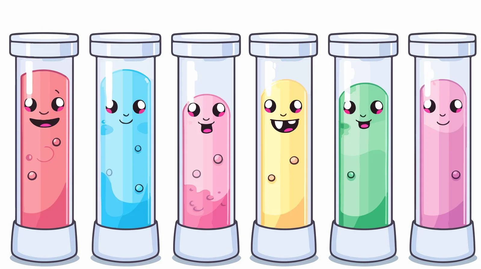 Vintage Cartoon Test Tube Sticker — free download from Dotvec