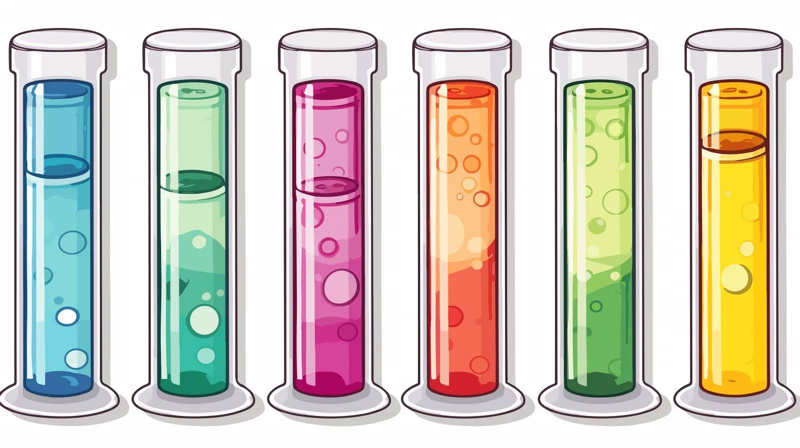 Adorable Cartoon Test Tube Sticker — free download from Dotvec