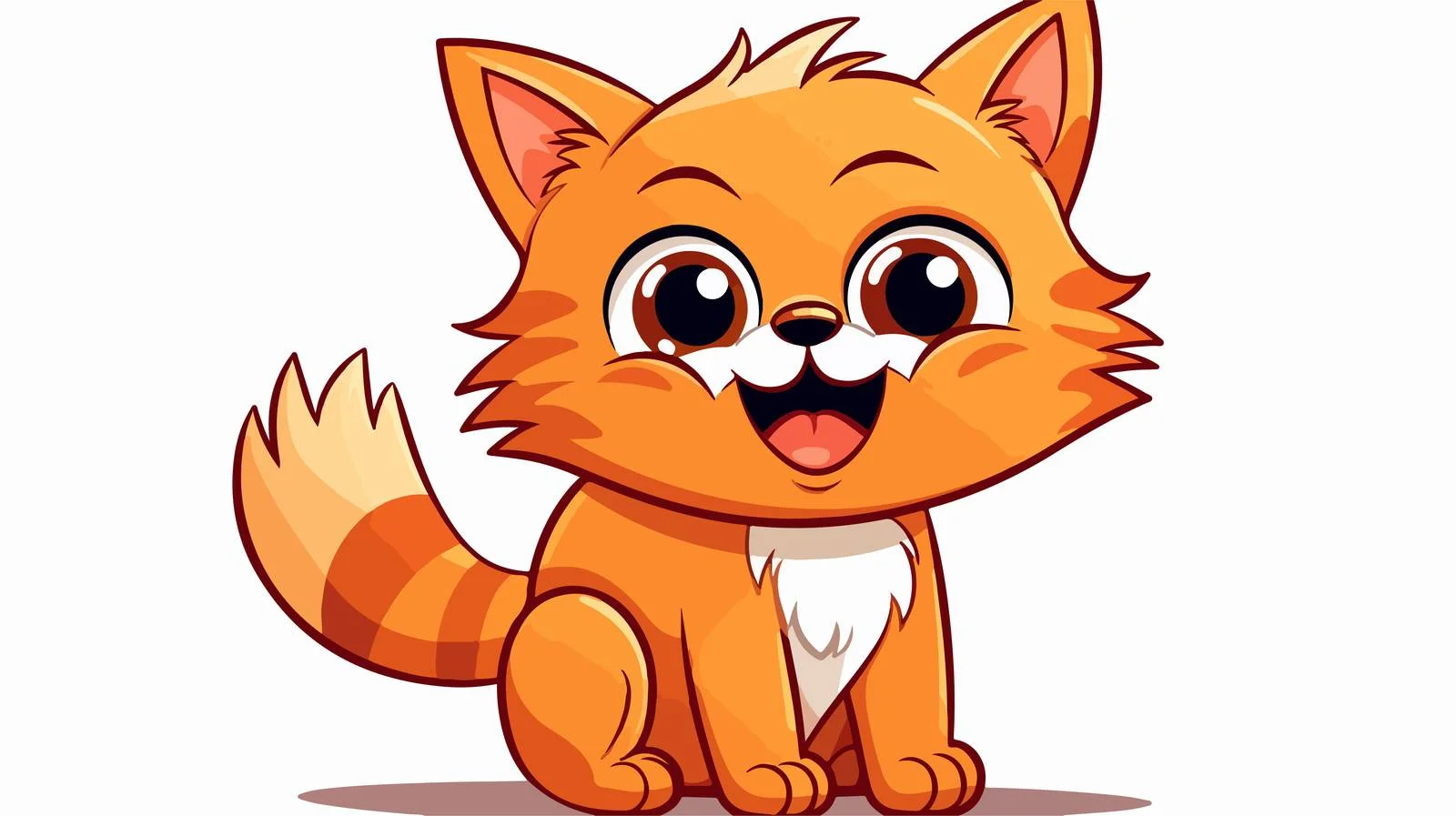 Distressed Cartoon Cat Sticker Illustration — free download from Dotvec
