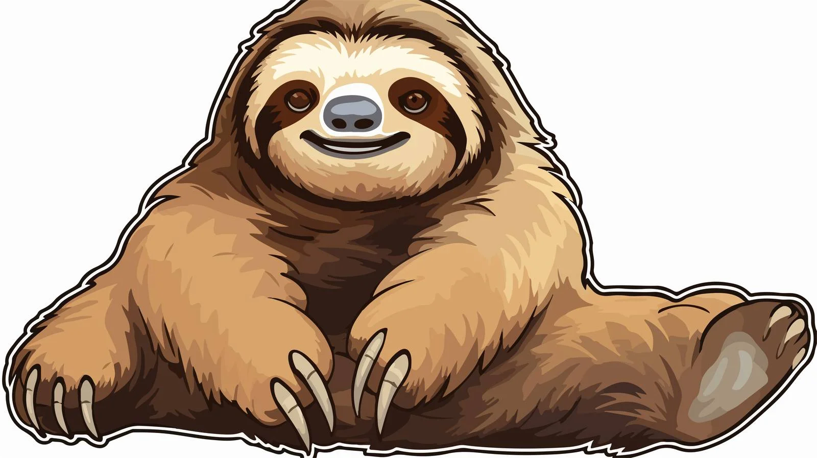 Quirky Hand-Drawn Cartoon Sticker — free download from Dotvec