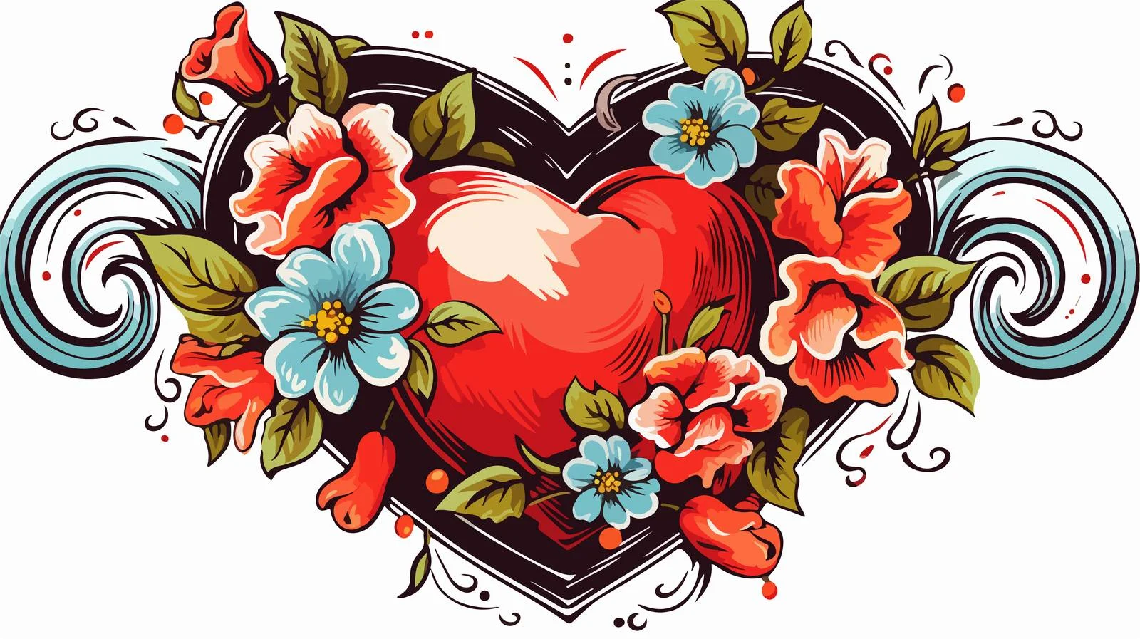 Traditional Style Distressed Sticker Tattoo — free download from Dotvec