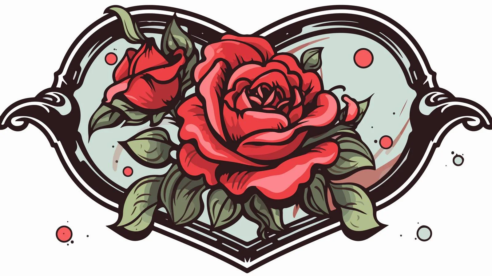 Traditional Style Distressed Tattoo Sticker — free download from Dotvec