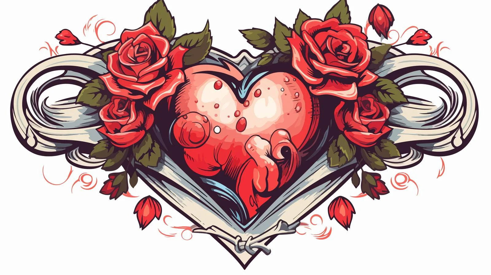 Vintage Traditional Sticker Tattoo Design — free download from Dotvec