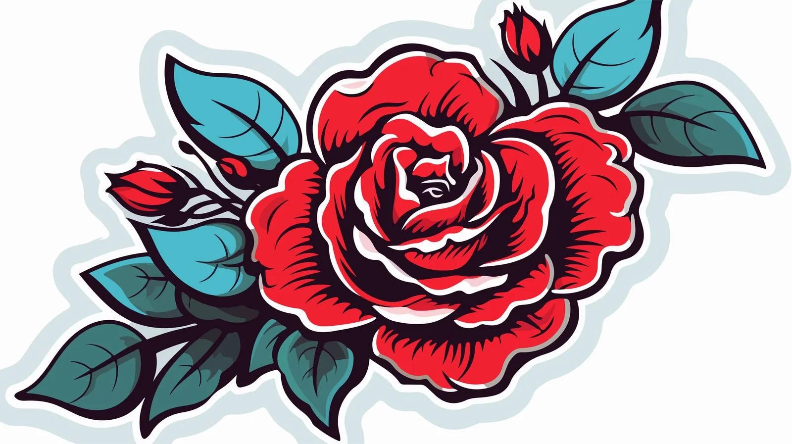 Traditional Style Distressed Sticker Tattoo — free download from Dotvec