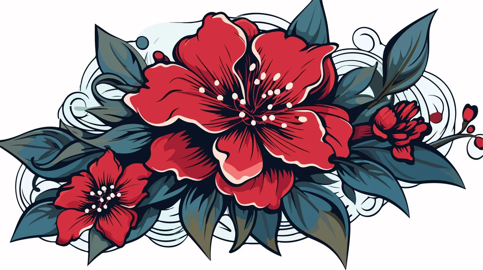 Traditional Style Distressed Sticker Tattoo — free download from Dotvec