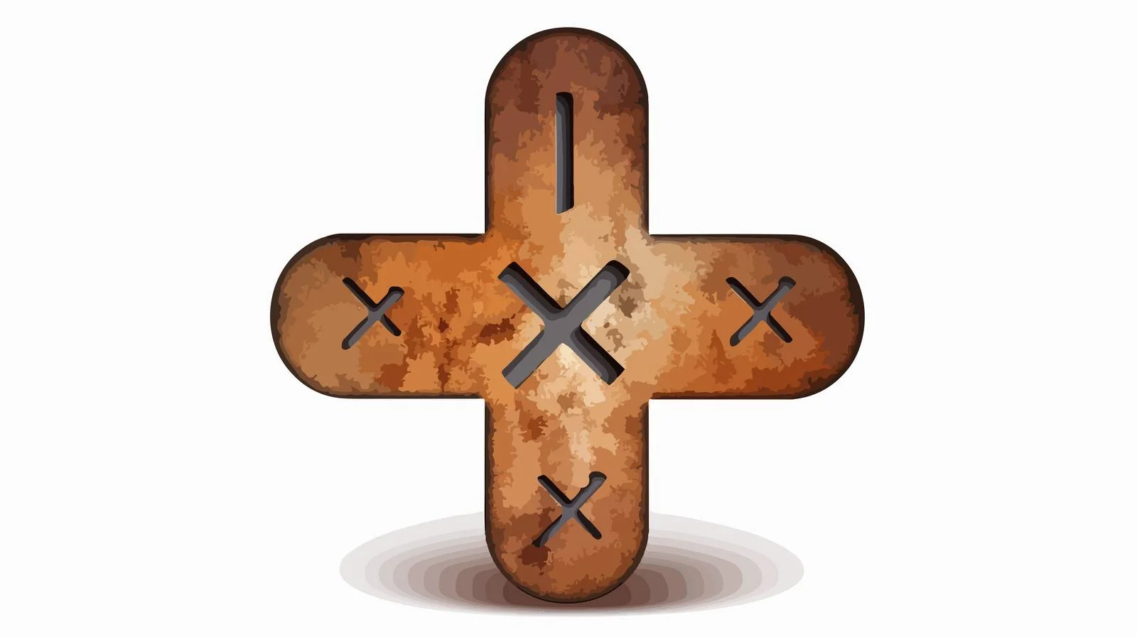 Distressed Addition Symbol Vector Illustration — free download from Dotvec