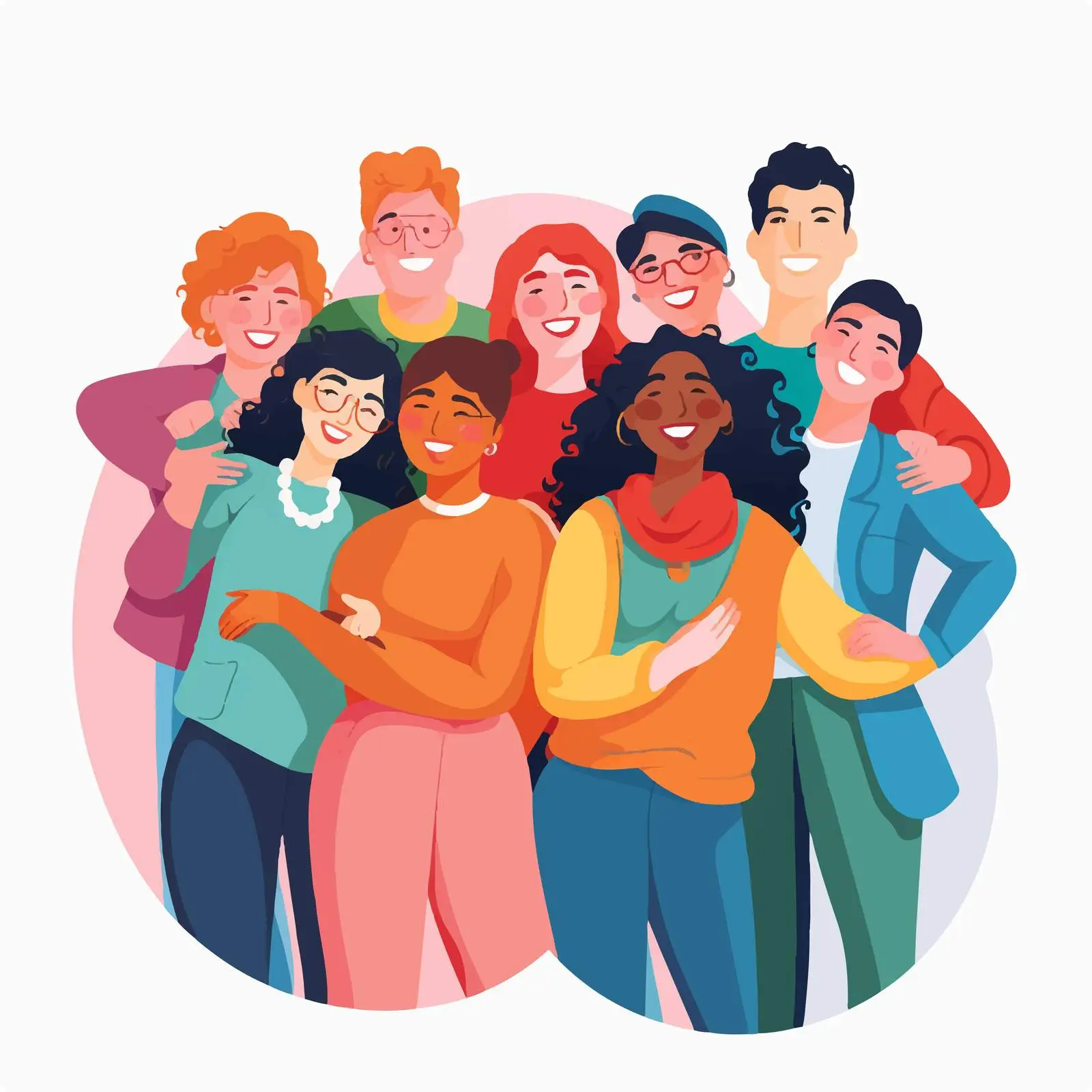 Diverse Group of Men and Women Portrait — free download from Dotvec