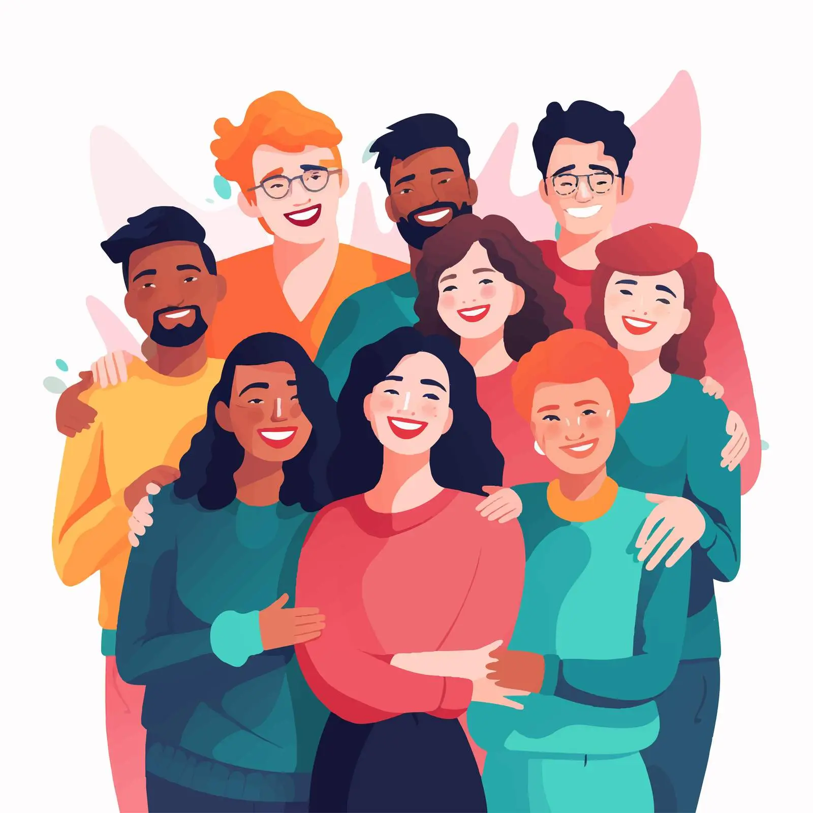 Diverse Group of People Standing Together — free download from Dotvec