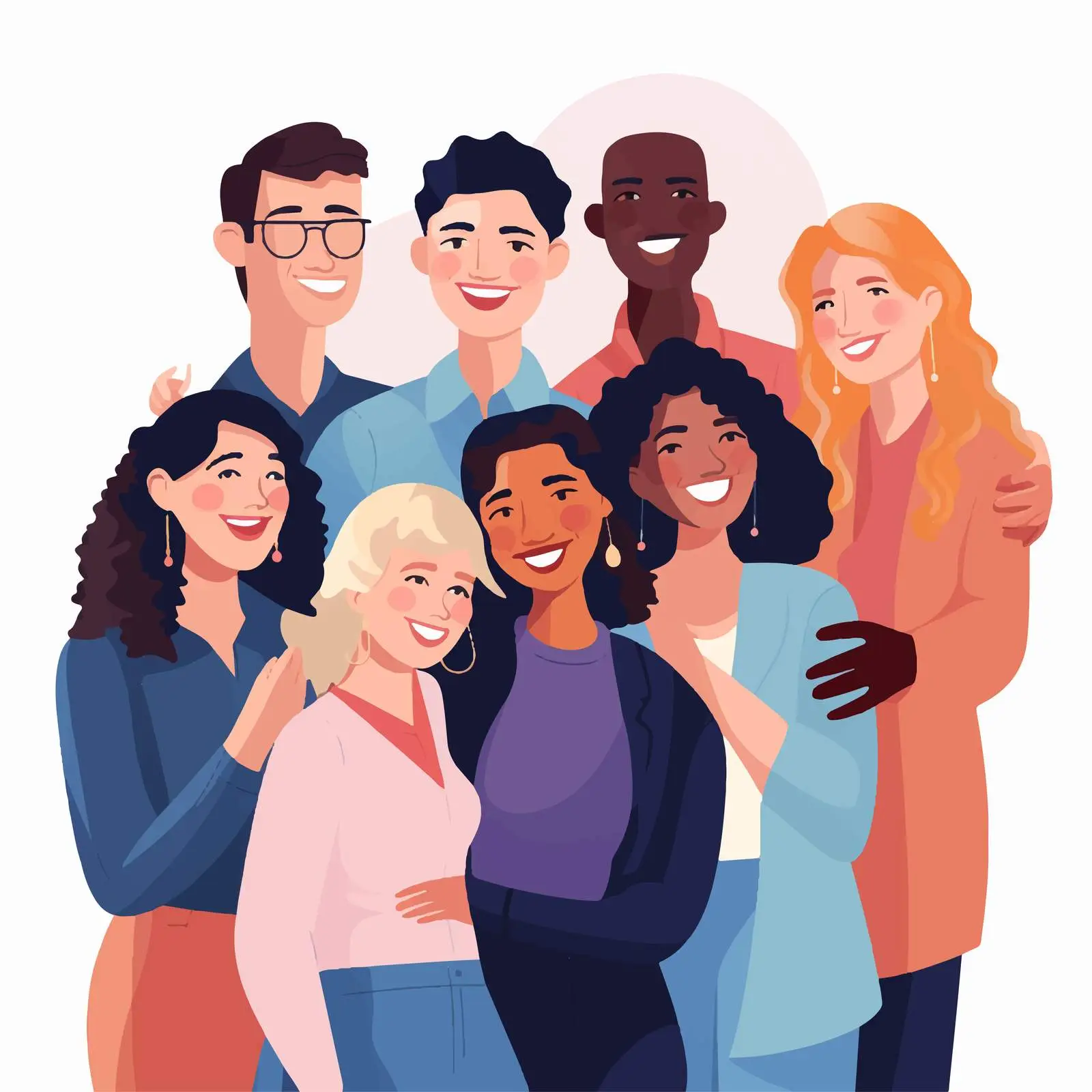 Diverse Group of People Standing Together – free shared experiences image from Dotvec