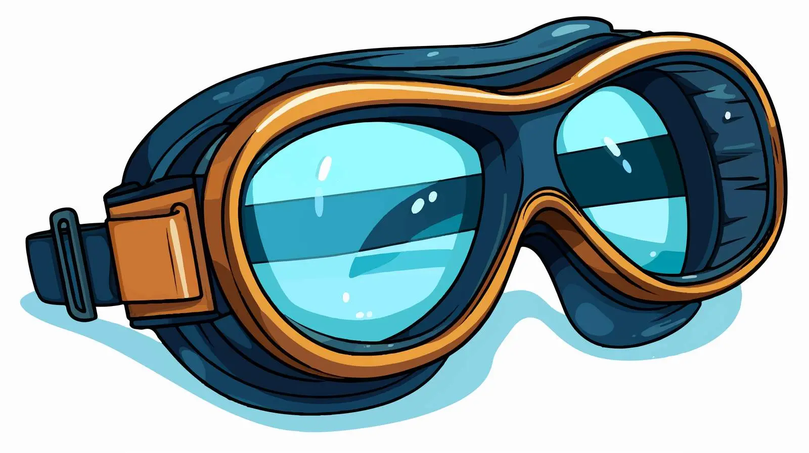 Cartoon Diving Goggles Vector Design — free download from Dotvec