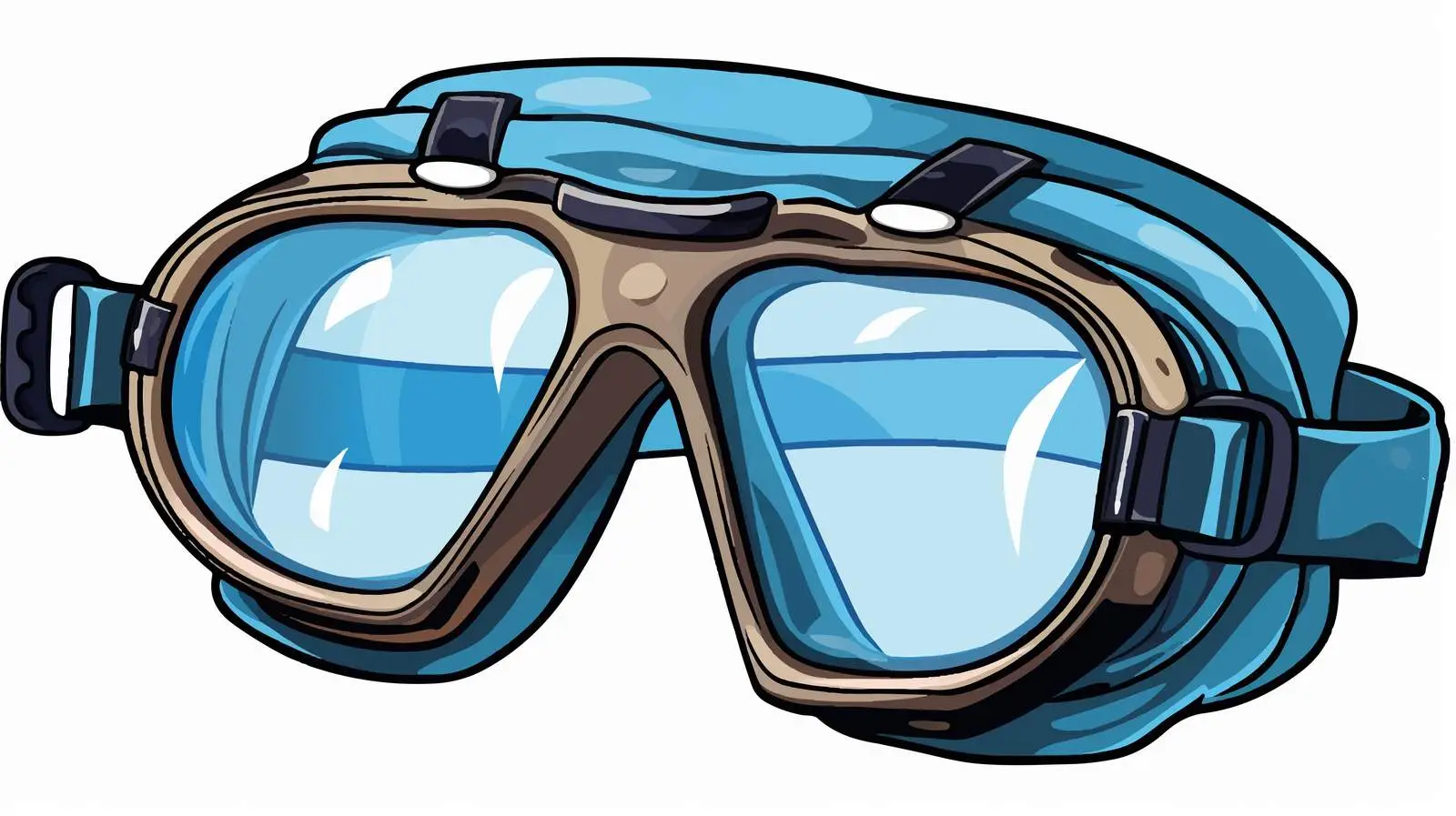 Cartoon Vector Diving Goggles Design — free download from Dotvec