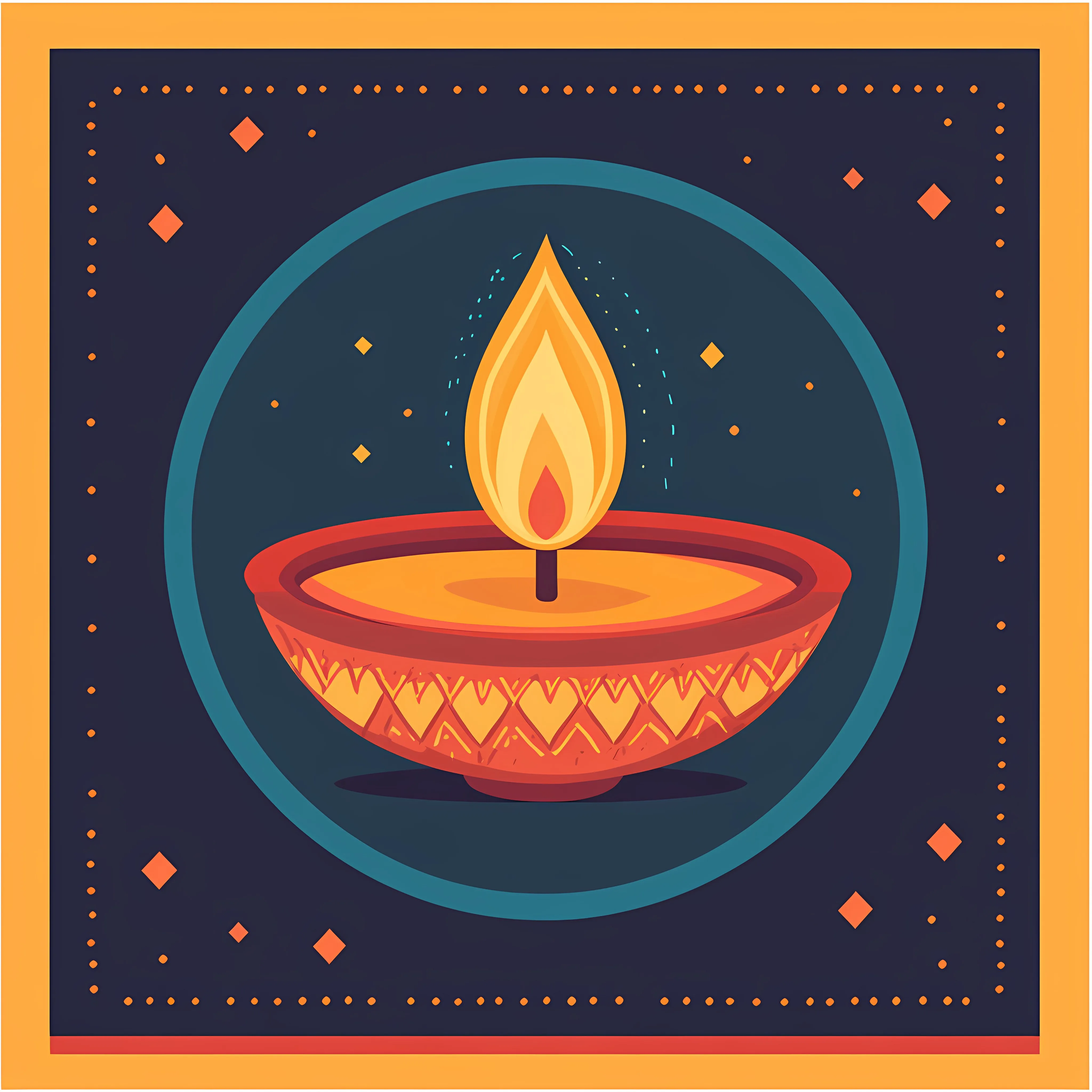Diwali Diya Lamp Vector Illustration — free download from Dotvec