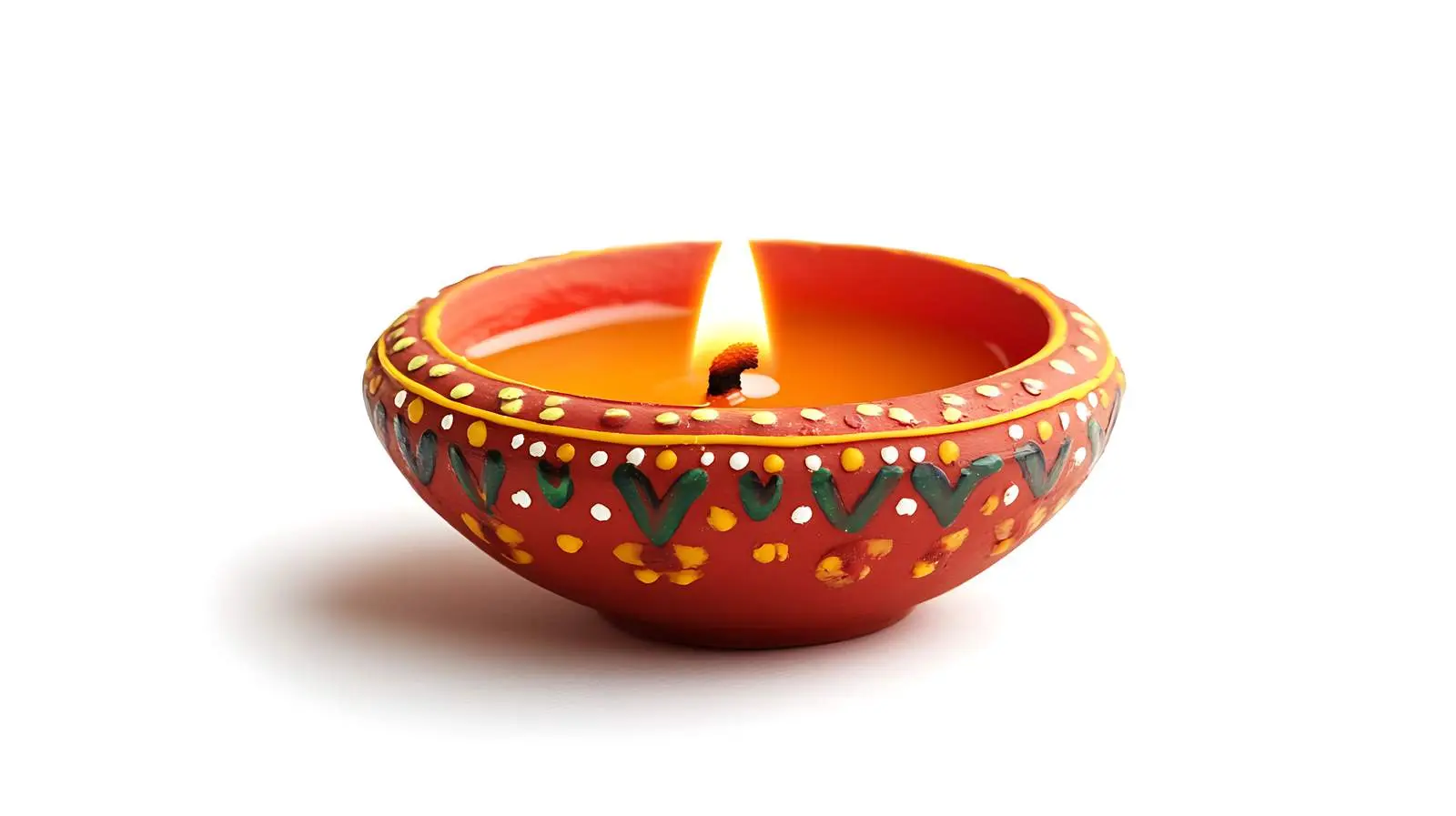 Diwali Diya Lamp on White Background — free download from Dotvec