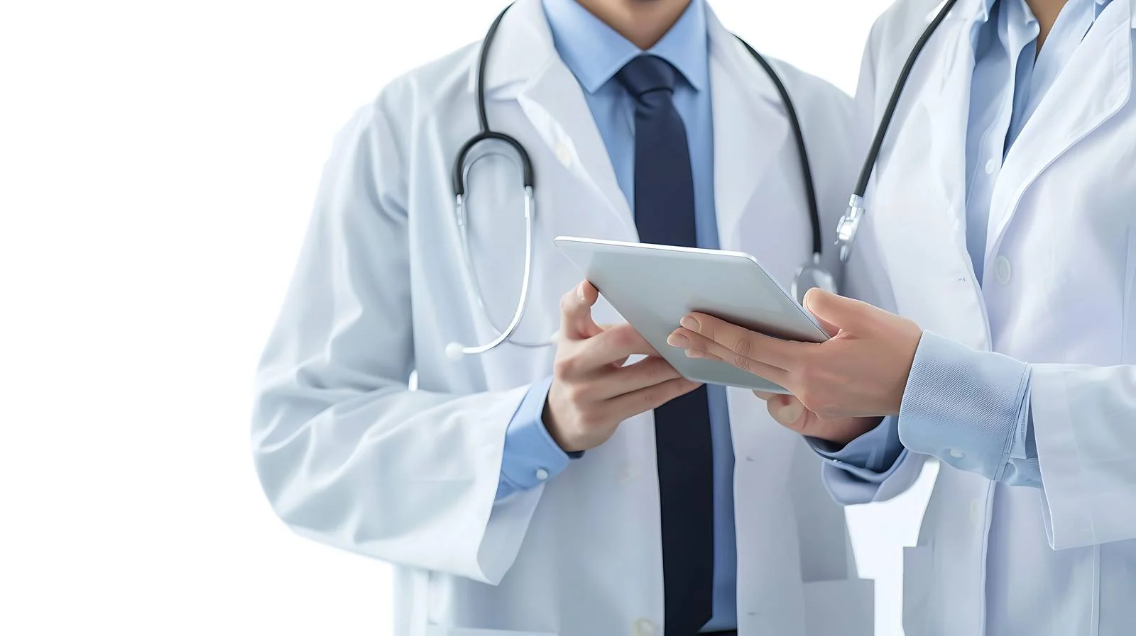 Medical Professionals with Tablet in Practice — free download from Dotvec