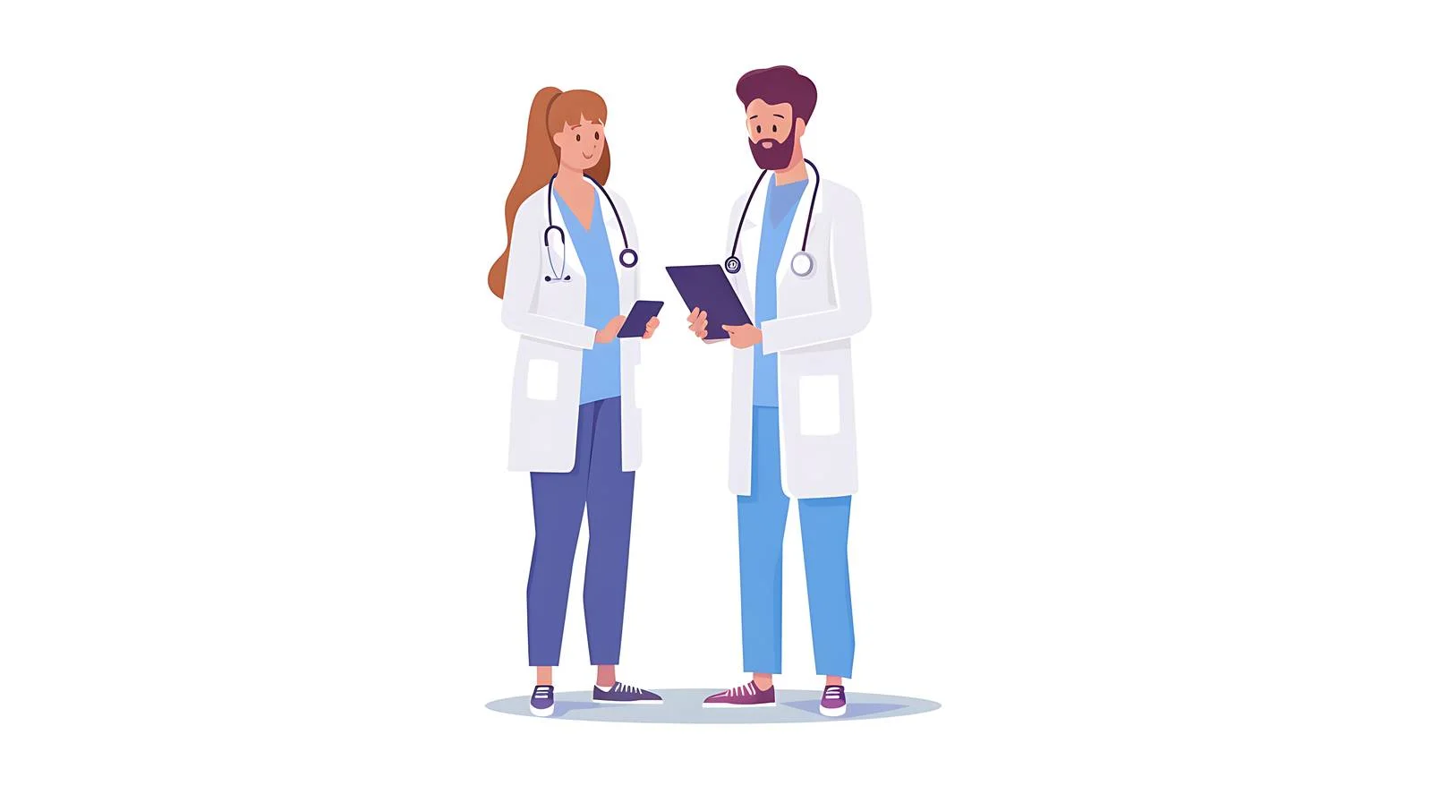 Medical Professionals Using Tablet in Practice — free download from Dotvec