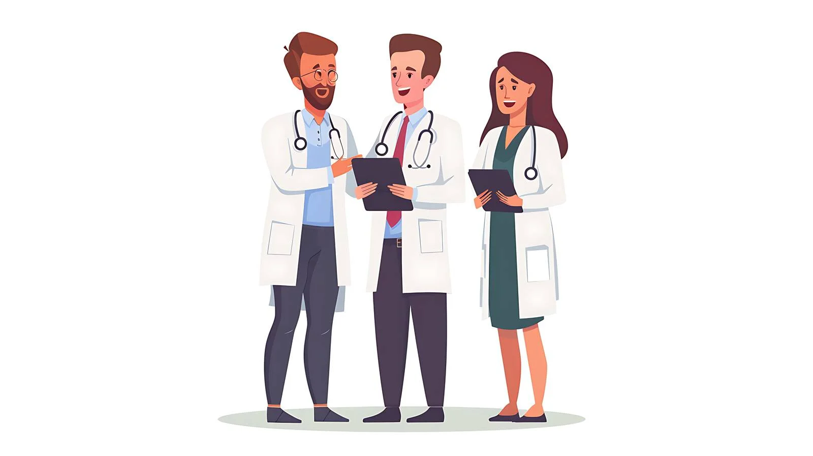 Medical Professionals Using Tablet in Practice — free download from Dotvec