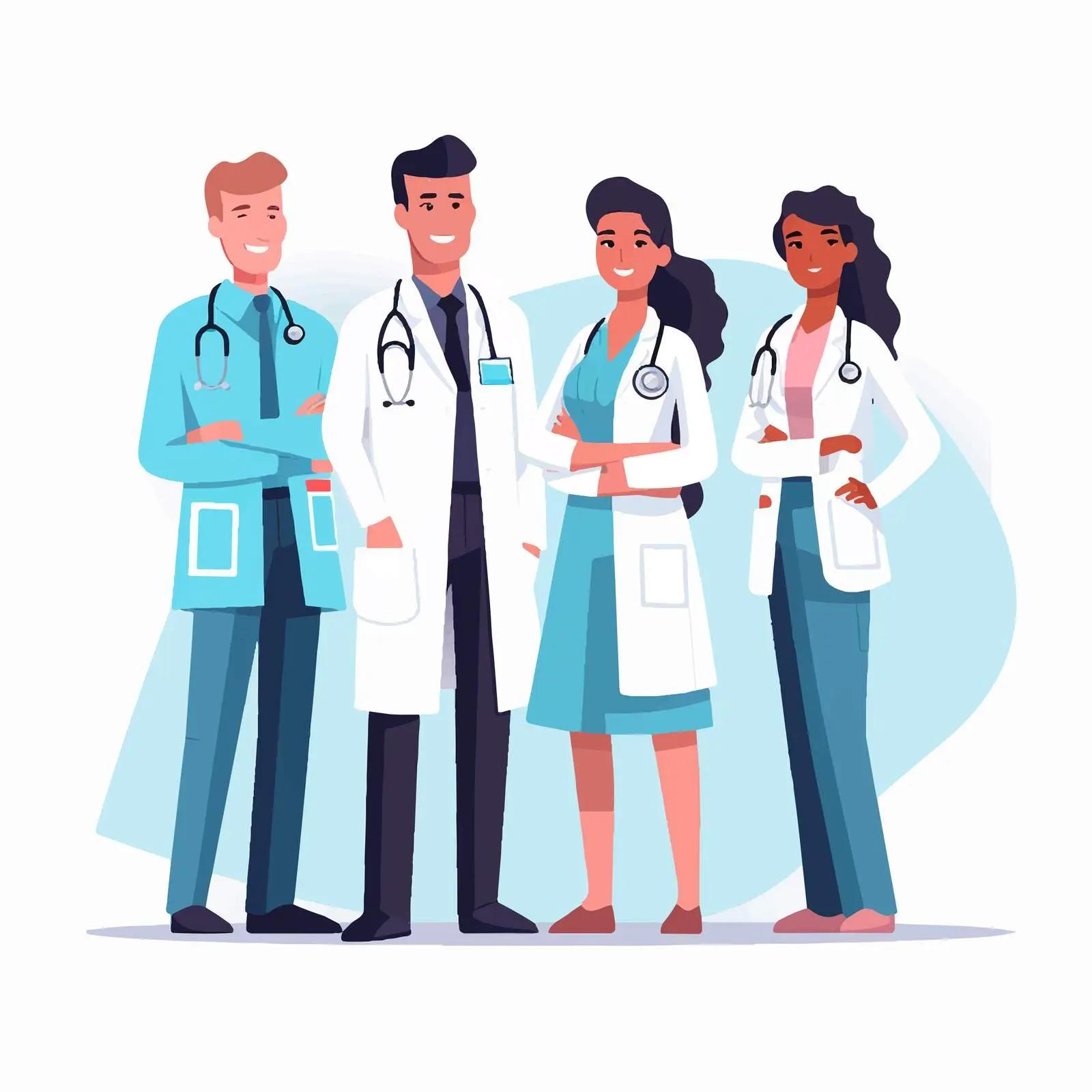 Doctor Group Portrait at Hospital – free hospital setting image from Dotvec