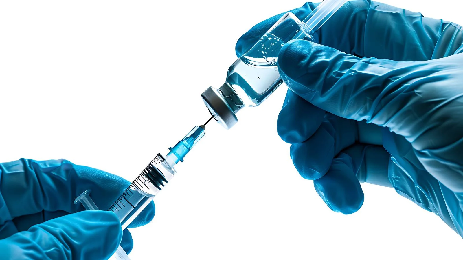 Medical Professional Filling Syringe with Vaccine — free download from Dotvec