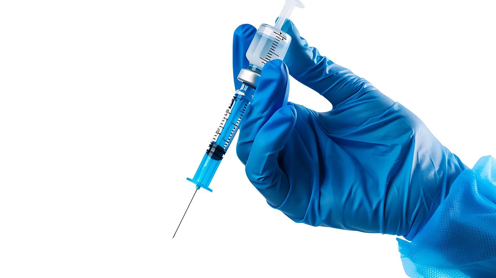 Medical Professional Filling Syringe with Vaccine — free download from Dotvec