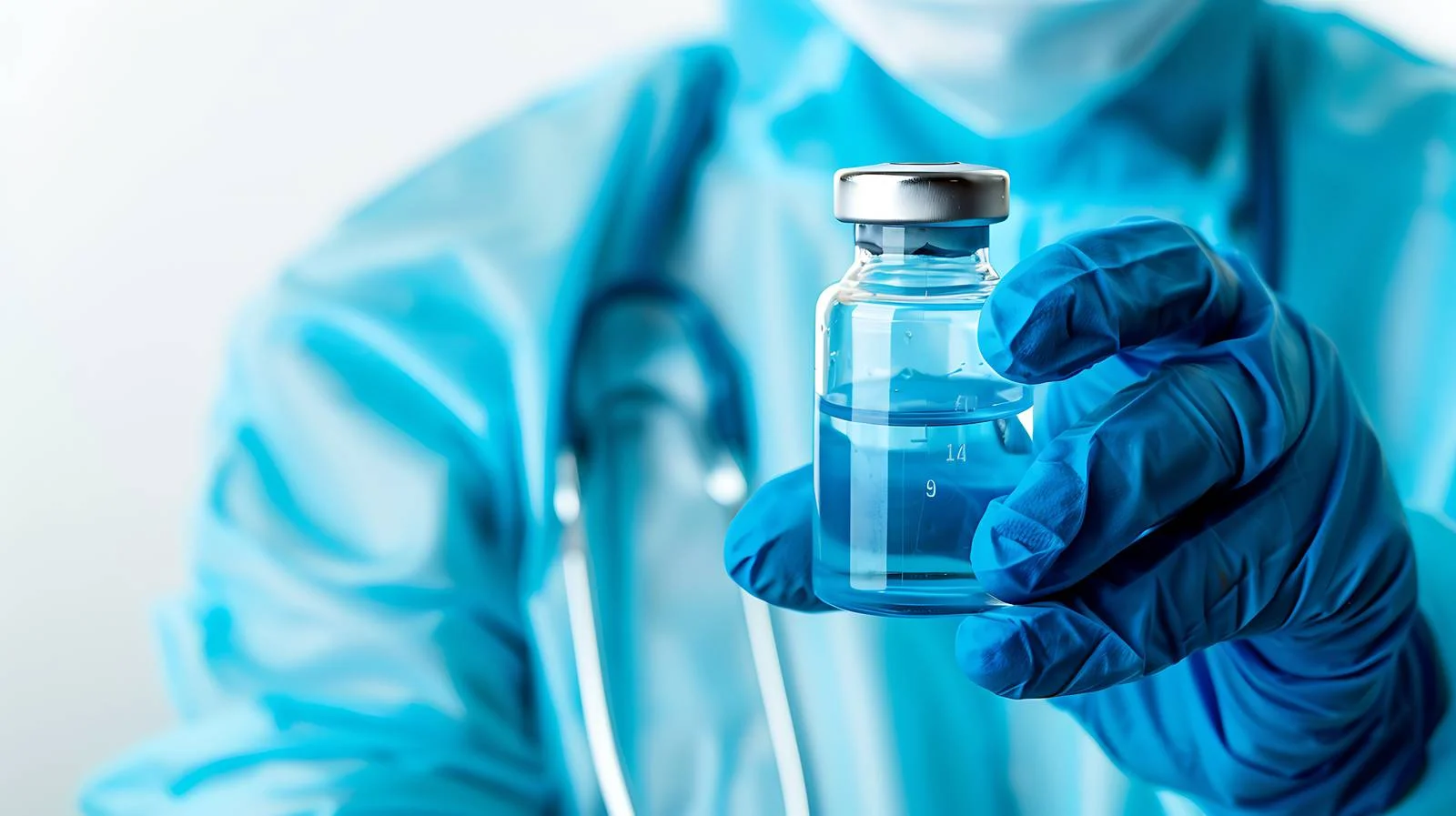 Medical Professional Holds Vial Sample — free download from Dotvec