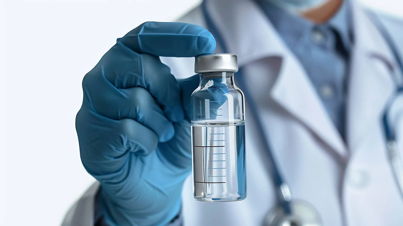 Medical Professional Holding Glass Vial — free download from Dotvec