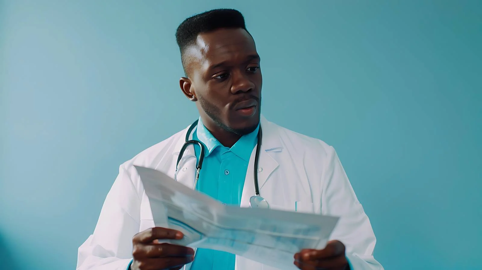 Medical Professional Analyzing MRI Scan — free download from Dotvec