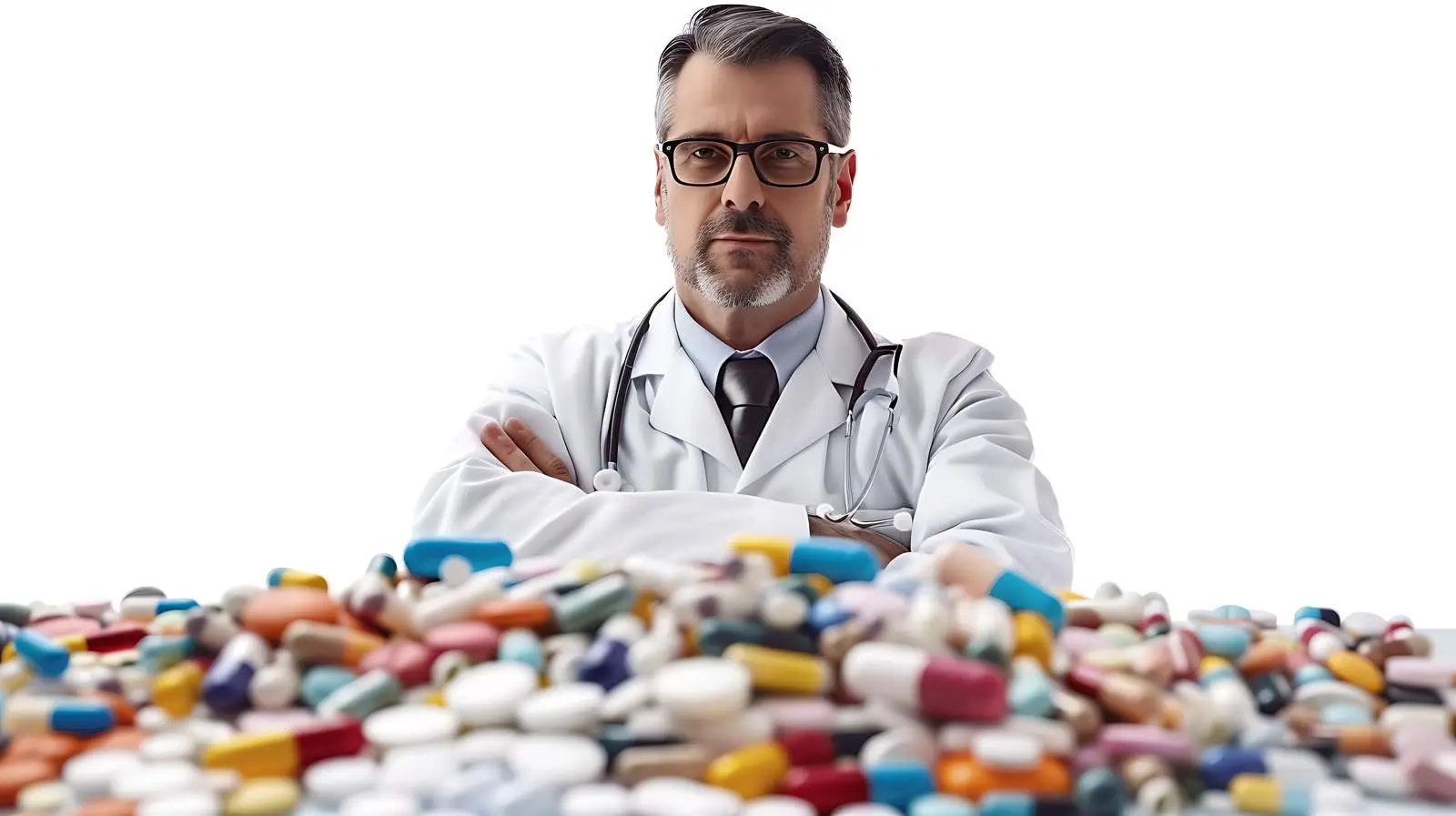 Isolated Medicine Drugs on White Background – free clinic image from Dotvec