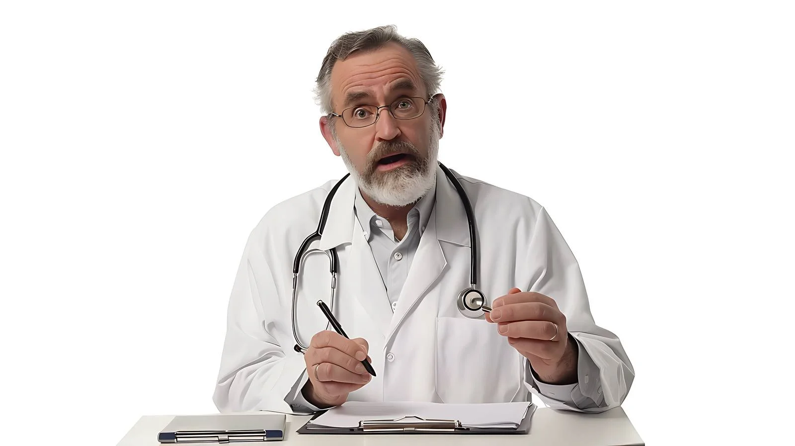 Doctor Taking Notes During Patient Consultation — free download from Dotvec