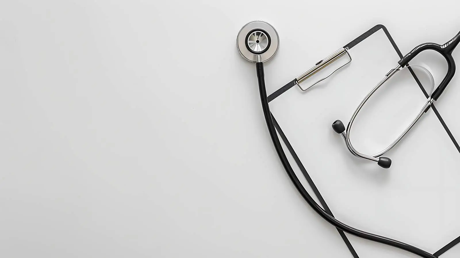Doctor's Stethoscope and Folder on Desk – free clinic image from Dotvec