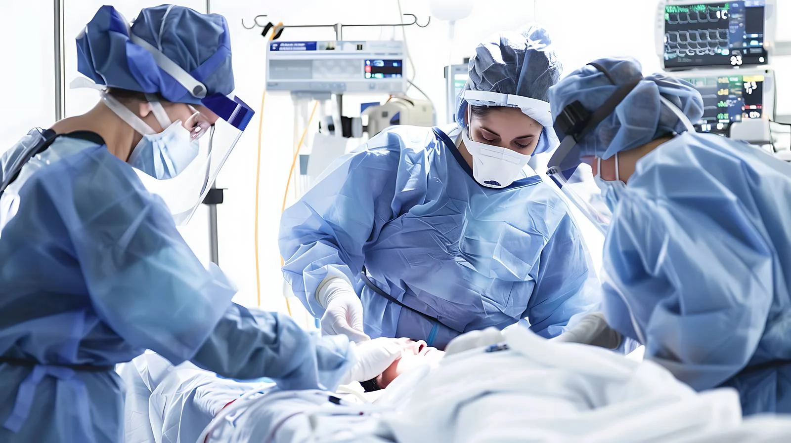 Emergency Care Medical Team Assisting Patient — free download from Dotvec