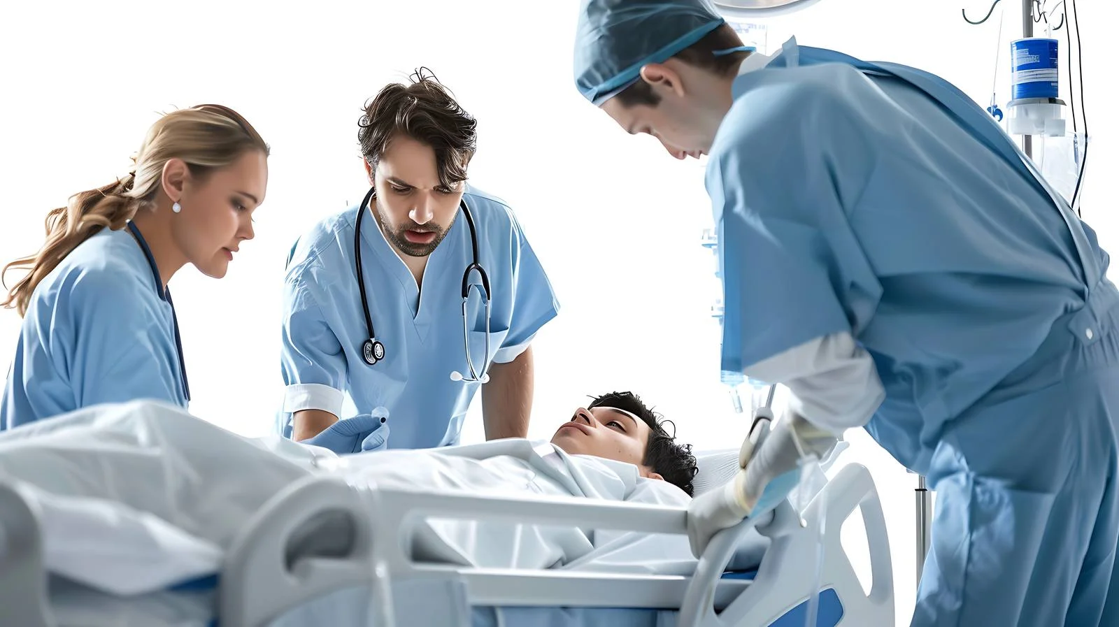 Emergency Care Unit Medical Team Providing Treatment — free download from Dotvec