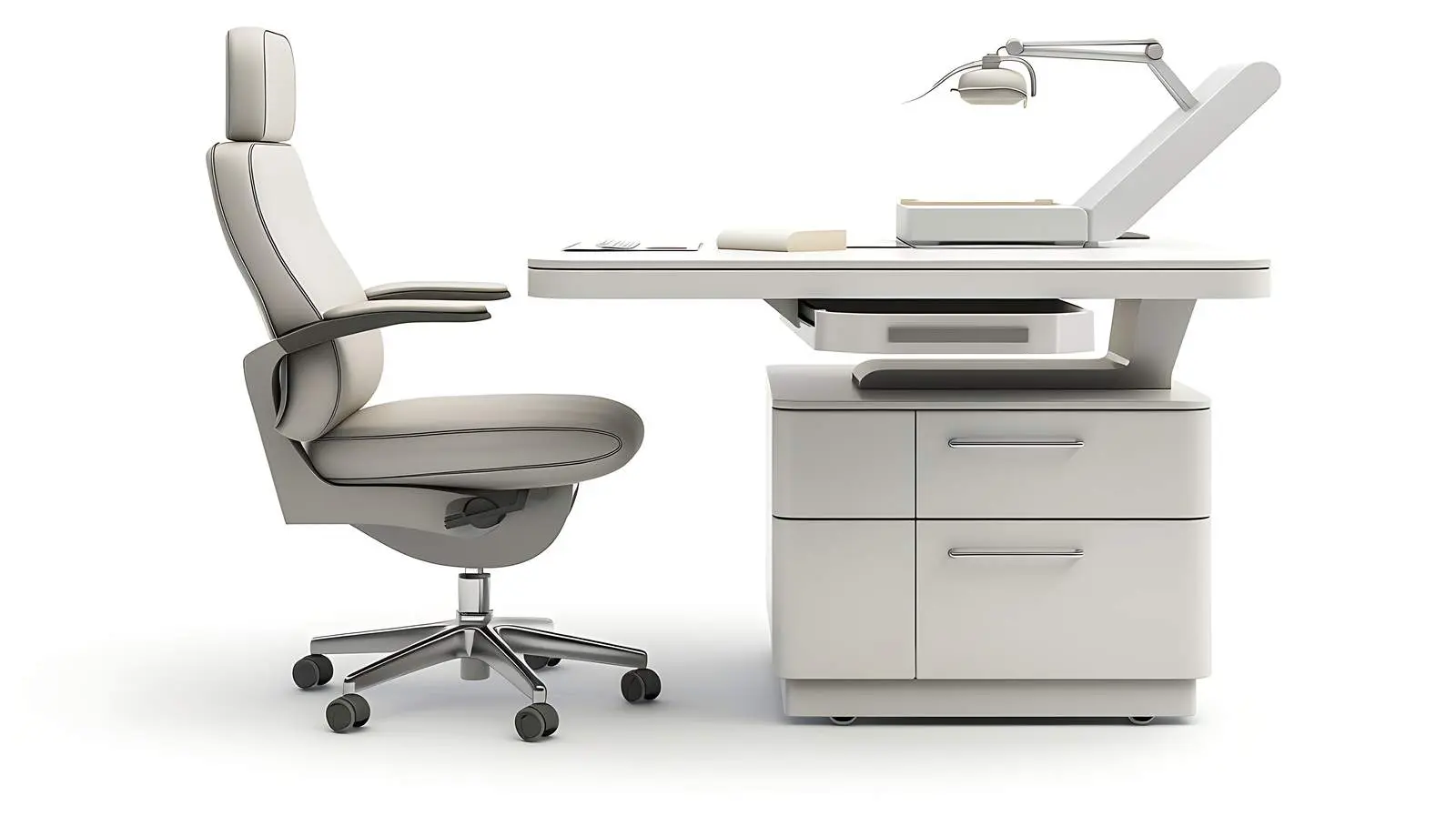 Doctors Workspace with Patients at Working Table – free team image from Dotvec