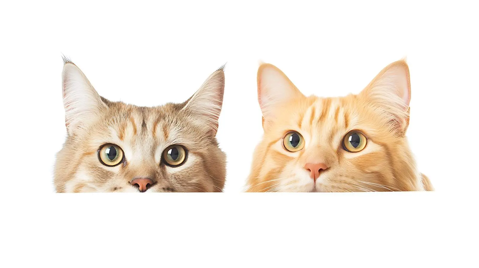 Dog and Cat Peeking Behind Poster – free animal image from Dotvec