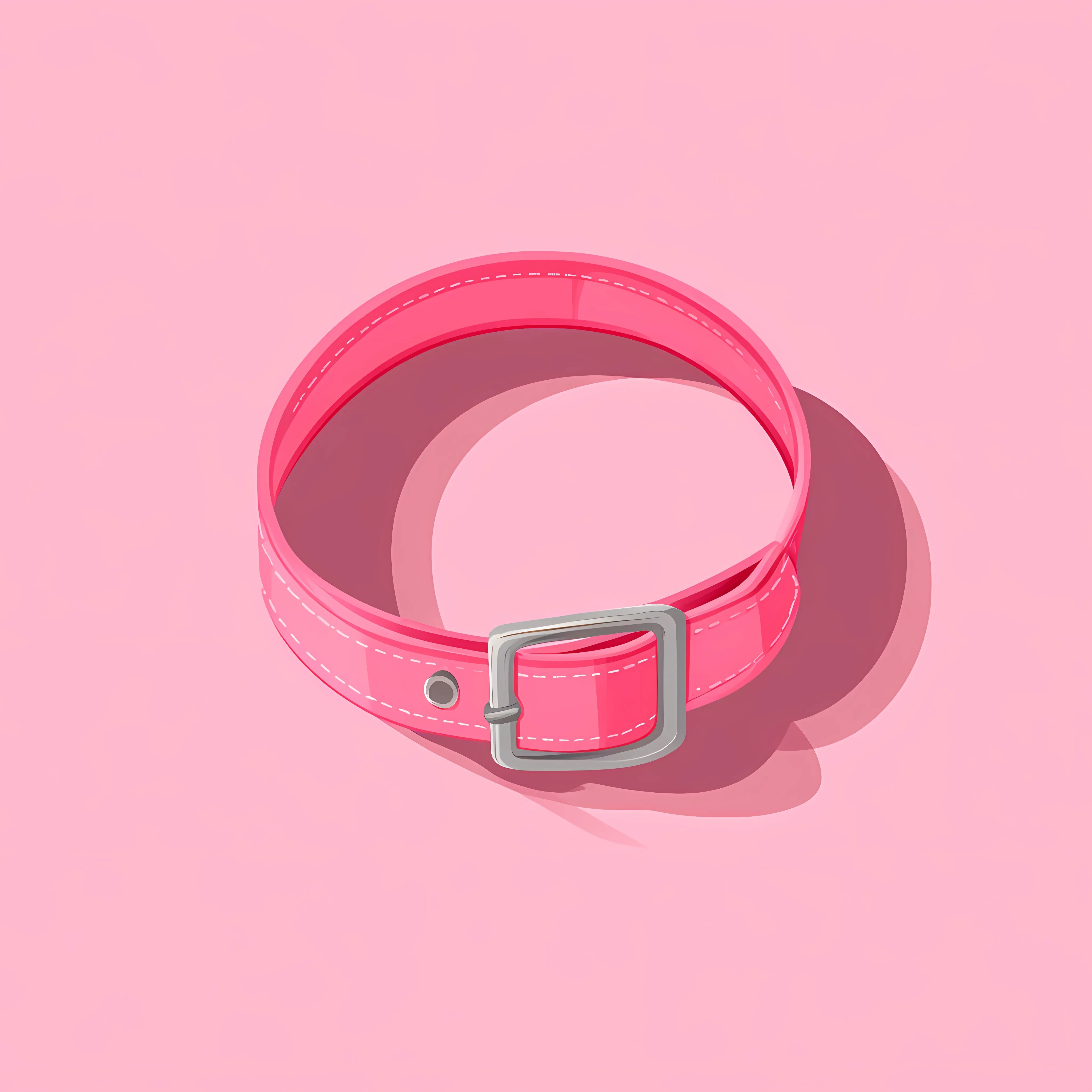Stylish Dog Collar on Pink Background — free download from Dotvec